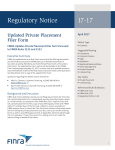 Regulatory Notice 17-17