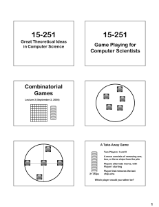 Combinatorial Games