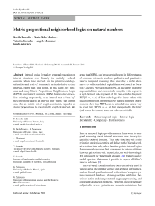 Metric propositional neighborhood logics on natural numbers