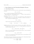 1 Linear Response and the Fluctuation-Dissipation Theorem