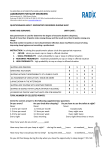 questionnaire about respiratory disorders during sleep