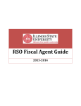 RSO Fiscal Agent Guide - Dean of Students