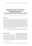 Determinants of Process Change Outcome:
