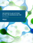 Securities Class Actions in the Life Sciences