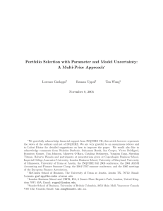 Portfolio Selection with Parameter and Model Uncertainty: A Multi