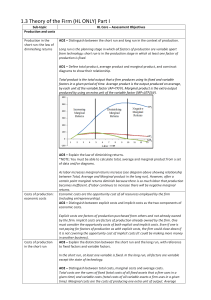 Theory of the Firm 1 study guide