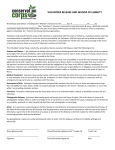 Sample Liability Waiver - Conservation Corps Minnesota