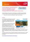 How did Aberdeen Asset Management work with CDS Digital to