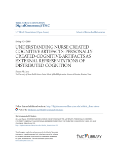 understanding nurse created cognitive artifacts