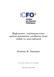 High-power, continuous-wave optical parametric oscillators