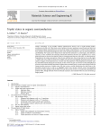 Triplet states in organic semiconductors Materials Science and