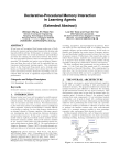 Declarative-Procedural Memory Interaction in Learning Agents