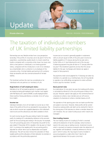 The taxation of individual members of UK limited