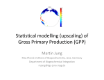 Statistical modelling (upscaling) of Gross Primary Production (GPP)