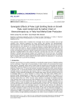 Synergistic Effects of Pulse Light Emitting Diode on Growth