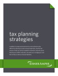 tax planning strategies