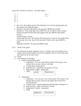 Answer Key for Review Packet 1