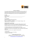 travel contract - Exploring Chile