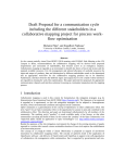 Draft Proposal for a communication cycle including the different