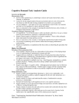 Cognitive Demand Task Analysis Guide