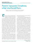 Plyometric Supraspinatus Strengthening in High School Baseball