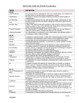 8th Grade Sixth Six Weeks Vocabulary