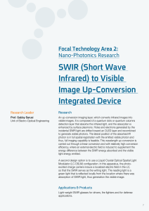 SWIR (Short Wave Infrared) to Visible Image Up