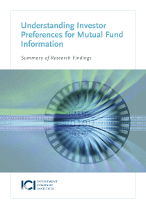 Understanding Investor Preferences for Mutual Fund Information