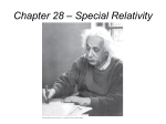 Special Relativity