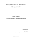 Financial systems of countries in transition