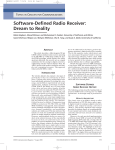 Software-Defined Radio Receiver: Dream to Reality