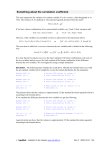 The correlation coefficient - Ing-Stat