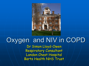 Oxygen and NIV in COPD