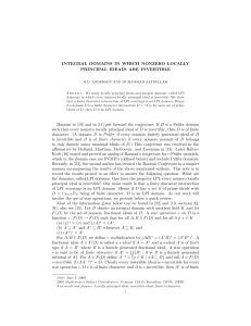 Integral domains in which nonzero locally principal ideals are