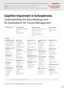Cognitive Impairment in Schizophrenia: Neurobiology