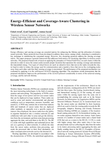 Energy-Efficient and Coverage-Aware Clustering in Wireless Sensor