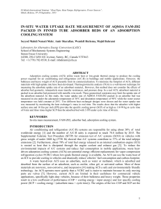 in-situ water uptake rate measurement of aqsoa