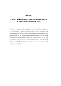 A study on the optical property-Determination of