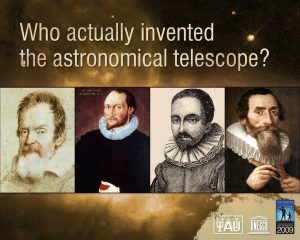Who actually invented the astronomical telescope?