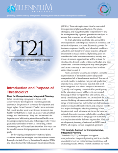 Overview of Threshold 21 (T21) Model
