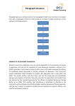 Paragraph Structure