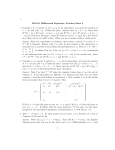 1 M2AA1 Diffferential Equations: Problem Sheet 4 1. Consider a 2