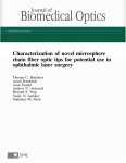 Characterization of novel microsphere chain fiber optic tips for