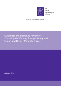 Guidelines and Literature Review for