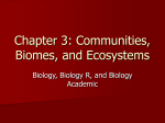 Chapter 3: Communities, Biomes, and Ecosystems