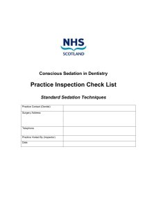 Sedation Practice Checklist (Word)