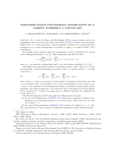 noncommutative polynomials nonnegative on a variety intersect a