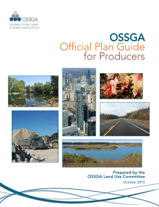 OSSGA Official Plan Guide for Producers