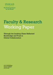 Reflected Knowledge and Trust in Global Collaboration