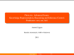 Prolog. Advanced Issues. Knowledge Representation, Reasoning